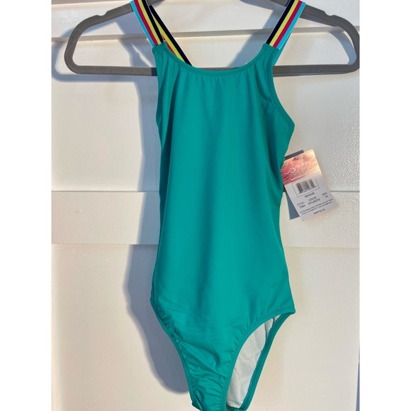 Kanu Surf Girls' Maggie UPF 50+ Sporty One Piece Swimsuit - Size 14 *k328 - Picture 5 of 12